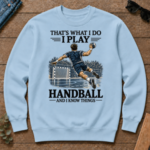 I Play Handball And I Know Things - light-blue - CS2D-LightBlue