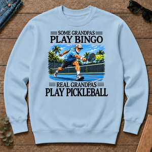 Some Grandpas Play Bingo Real Grandpas Play Pickleball - light-blue - CS2D-LightBlue