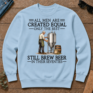 All Men Are Created Equal Only The Best Still Brew Beer 70s - light-blue - CS2D-LightBlue