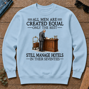 All Men Are Created Equal Only The Best Still Manage Hotels 70s - light-blue - CS2D-LightBlue