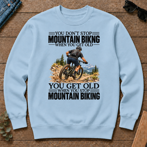 Vintage You Get Old When You Stop Mountain Biking - light-blue - CS2D-LightBlue
