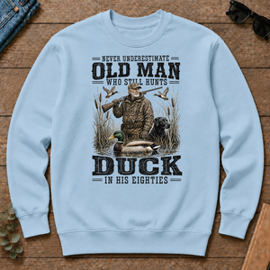Old Man Hunting Duck In His Eighties - light-blue - CS2D-LightBlue