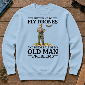 I Just Want To Fly Drones - light-blue - CS2D-LightBlue