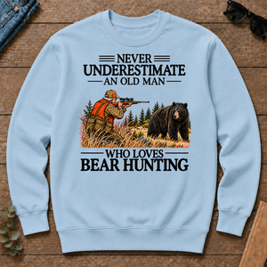 Never Underestimate An Old Man Bear Hunting - light-blue - CS2D-LightBlue