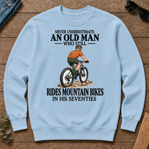 An Old Man Still Rides Mountain Bikes In His Seventies - light-blue - CS2D-LightBlue