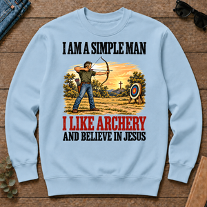 I Like Archery And Believe In Jesus - light-blue - CS2D-LightBlue