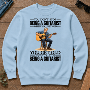 Vintage You Get Old When You Stop Being A Guitarist - light-blue - CS2D-LightBlue