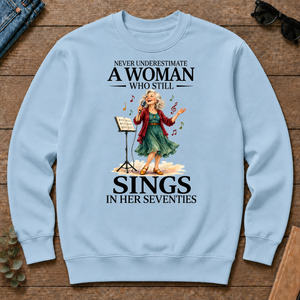 Funny A Woman Still Sings In Her Seventies - light-blue - CS2D-LightBlue