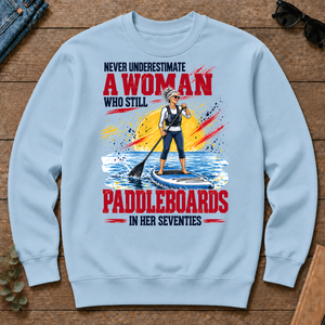 A Woman Still Paddleboards In Her 70s - light-blue - CS2D-LightBlue