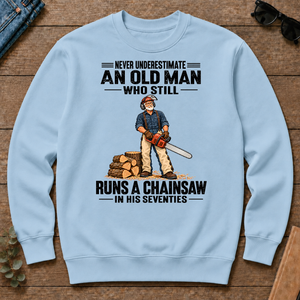 An Old Man Still Runs A Chainsaw In His 70s - light-blue - CS2D-LightBlue