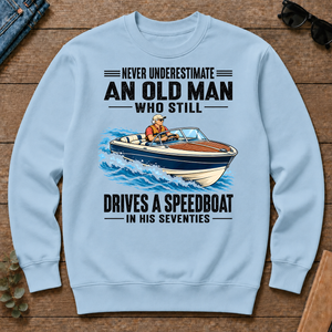 An Old Man Still Drives A Speedboat In His 70s - light-blue - CS2D-LightBlue