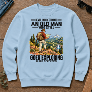 An Old Man Still Goes Exploring In His 70s - light-blue - CS2D-LightBlue