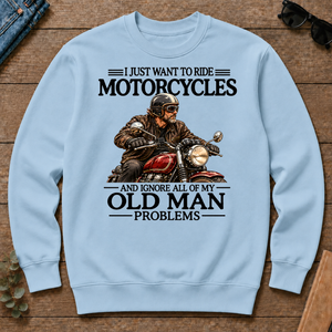 I Just Want To Ride Motorcycle - light-blue - CS2D-LightBlue