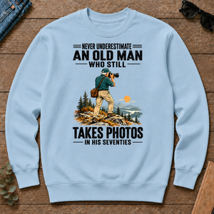 An Old Man Still Takes Photos In His 70s - light-blue - CS2D-LightBlue