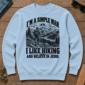 I like Hiking Believe In Jesus - light-blue - CS2D-LightBlue