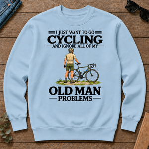 I Just Want To Go Cycling Vintage Men - light-blue - CS2D-LightBlue