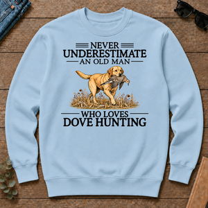 Never Underestimate An Old Man Who Loves Dove Hunting Art - light-blue - CS2D-LightBlue
