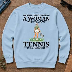 A Woman Still Plays Tennis In Her Seventies - light-blue - CS2D-LightBlue