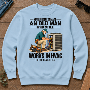 An Old Man Still Works In HVAC In His 70s - light-blue - CS2D-LightBlue