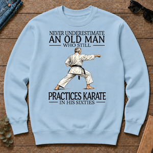 An Old Man Who Still Pratices Karate In His Sixties - light-blue - CS2D-LightBlue