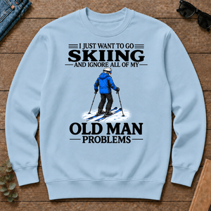 I Just Want To Go Skiing Vintage - light-blue - CS2D-LightBlue