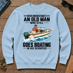 An Old Man Still Goes Boating In His 70s - light-blue - CS2D-LightBlue