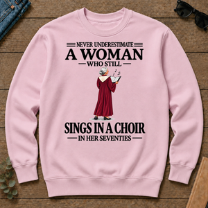 A Woman Still Sings In A Choir In Her Seventies - light-pink - CS2D-LightPink