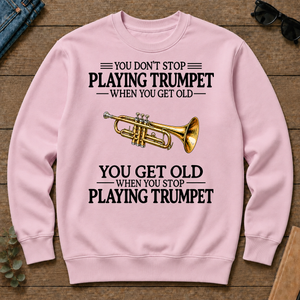 Don't Stop Playing Trumpet Vintage Art - light-pink - CS2D-LightPink