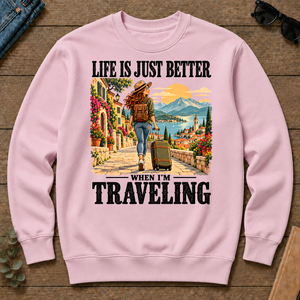 Life Is Just Better When I'm Traveling - light-pink - CS2D-LightPink