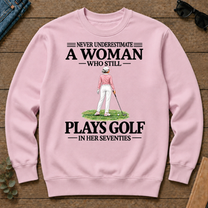 A Woman Still Plays Golf In Her Seventies - light-pink - CS2D-LightPink