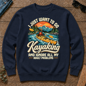 I Just Want To Go Kayaking & Ignore All Adult Problems - navy - CS2D-Navy