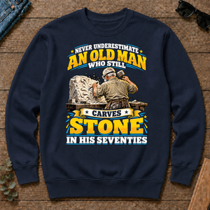 Yellow An Old Man Still Carves Stone In His Seventies - navy - CS2D-Navy