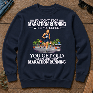 Old Man Don't Stop Marathon Running - navy - CS2D-Navy