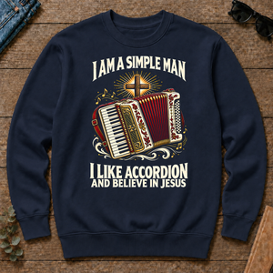 I Like Accordion & Believe In Jesus - navy - CS2D-Navy