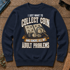 Vintage I Just Want To Collect Coin - navy - CS2D-Navy