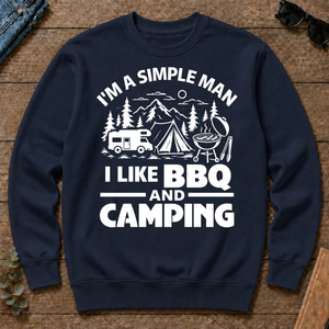 I Like BBQ And Camping - navy - CS2D-Navy