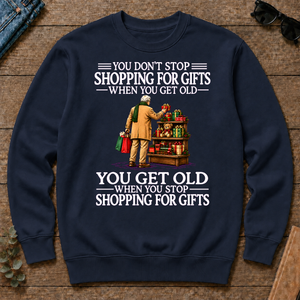 Old Man Don't Stop Shopping for Gifts - navy - CS2D-Navy