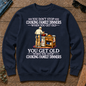Old Man Don't Stop Cooking Family Dinner - navy - CS2D-Navy