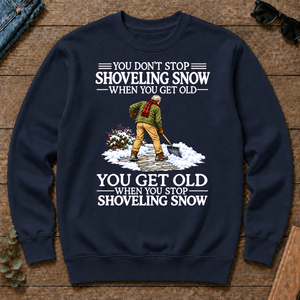 Old Man Don't Stop Shoveling Snow - navy - CS2D-Navy