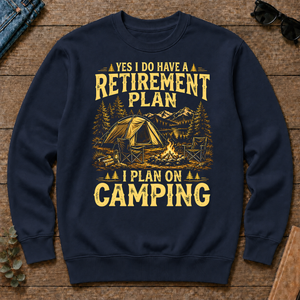 I Do Have A Retirement Plan I Plan On Camping - navy - CS2D-Navy