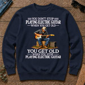 Old Man Don't Stop Playing Electric Guitar - navy - CS2D-Navy