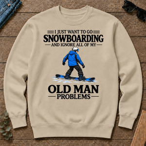 I Just Want To Go Snowboarding Vintage - sand - CS2D-Sand