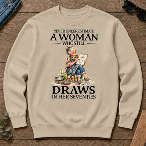Funny A Woman Still Draws In Her Seventies - sand - CS2D-Sand