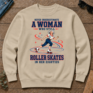 Never Underestimate A Woman Roller Skates In Her 80s - sand - CS2D-Sand