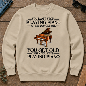 Don't Stop Playing Piano Vintage Art - sand - CS2D-Sand