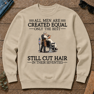 All Men Are Created Equal Only The Best Still Cut Hair Barber 70s - sand - CS2D-Sand
