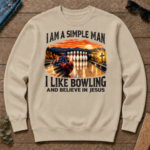 I Am Simple Man I Like Bowling - sand - CS2D-Sand