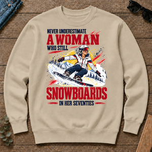 A Woman Still Snowboards In Her 70s - sand - CS2D-Sand