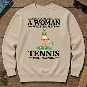 A Woman Still Plays Tennis In Her Seventies - sand - CS2D-Sand