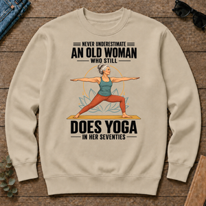 Never Underestimate An Old Woman Does Yoga In Her 70s - sand - CS2D-Sand